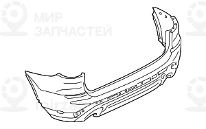 Verkleidung Stossfдnger Grundiert Hinten
 BMW 51127488224