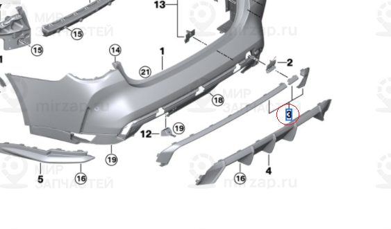 Комплект Накладок
 BMW 51127884227