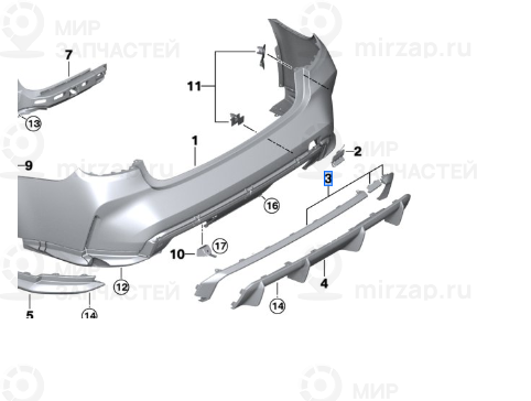 Запчасть BMW 51127884228