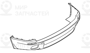Облицовка заднего бампера,загрунтован.
 BMW 51128037277