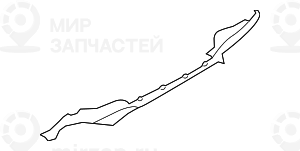Накладка заднего бампера загрунтованная M - DARK SHADOW
 BMW 51128050377