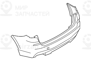 Облицовка заднего бампера,загрунтован.
 BMW 51128056245