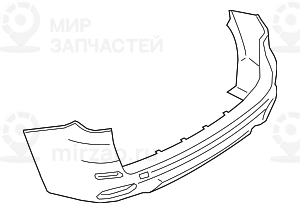 Облицовка заднего бампера,загрунтован.
 BMW 51128058060