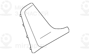Blende Luftfьhrung Seitenwand Rechts
 BMW 51128065378