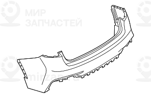 Облицовка заднего бампера, загрунтован
 BMW 51128065888