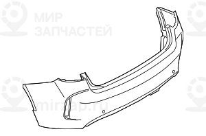 Verkleidung Stossf?nger Grundiert Hinten
 BMW 51128066911