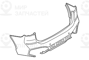 Облицовка заднего бампера
 BMW 51128072774
