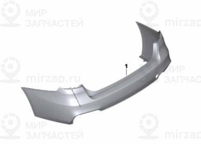 Verkleidung Stossfдnger Grundiert Hinten
 BMW 51128073074