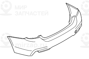 Verkleidung Stossfдnger Grundiert Hinten
 BMW 51128073080