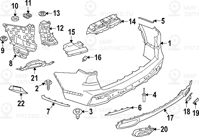 Защитная Планка Л Зд
 BMW 51128074019