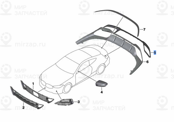 Запчасть BMW 51128074817