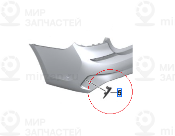 Gitter Stossf?nger Hinten
 BMW 51128075815