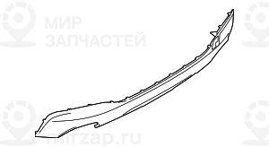 Verkleidung Stossfдnger Unten Lackiert
 BMW 51128078566