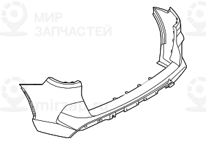 Облицовка Заднего Бампера.загрунтован.
 BMW 51128081617