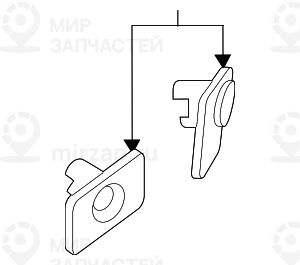 Satz Aufnahme Pdc-/Pma-Sensor Hinten
 BMW 51128091993