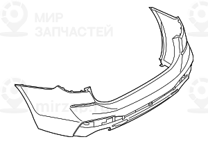 Verkleidung Stossfдnger Grundiert Hinten
 BMW 51128094106
