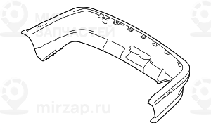 Облицовка заднего бампера,загрунтован.
 BMW 51128159367