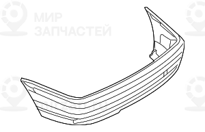 Облицовка заднего бампера,загрунтован.
 BMW 51128195310