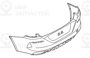 Облицовка Заднего Бампера.загрунтован.
 BMW 51129465538