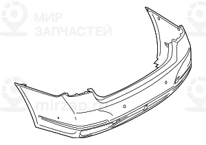 Облицовка Заднего Бампера.загрунтован.
 BMW 51129466568