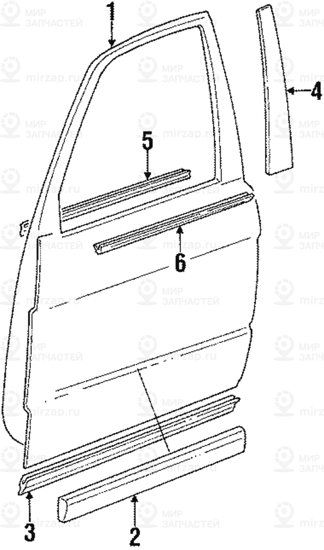 Защитная планка двери Л Пд
 BMW 51131934177
