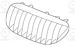 декоративная решетка Л CHROM
 BMW 51137077931