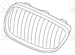 Хромирован.декоративная решетка Л CHROM
 BMW 51137157277