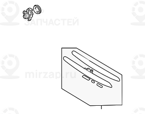 Ручка багажной двери с кнопкой GRUNDIERT
 BMW 51137170963