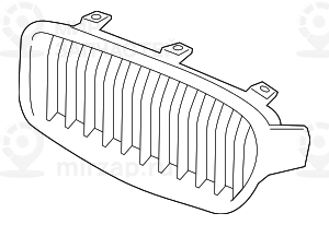 Декоративная решетка л пд
 BMW 51137294819