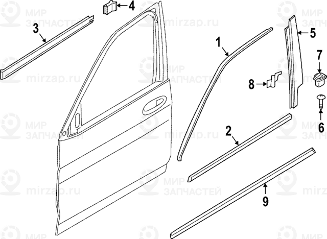 Защитная Планка Двери Л Пд
 BMW 51137428687