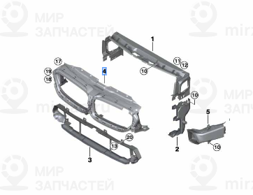 Воздуховод Вх
 BMW 51138080593