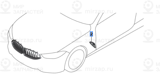 Накладка Воздуховода Крыла Л
 BMW 51138080613