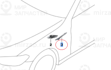 Накладка Воздуховода Крыла Л
 BMW 51138082383