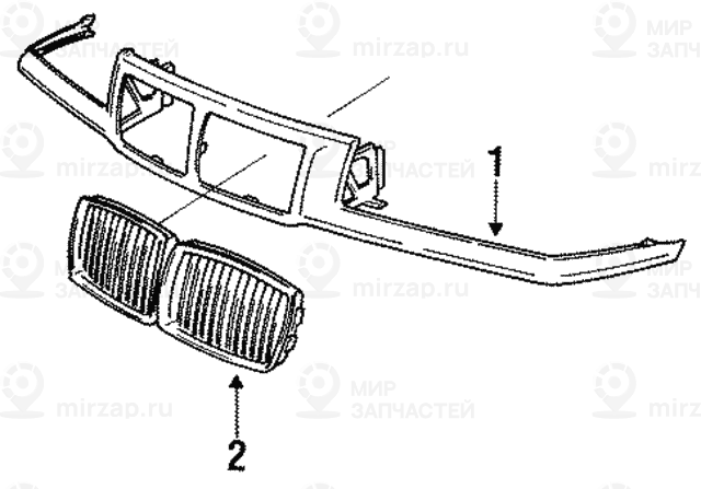 декоративная решетка Л
 BMW 51138122237