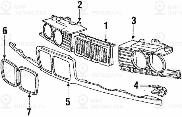 Декоративная решетка П
 BMW 51138148312