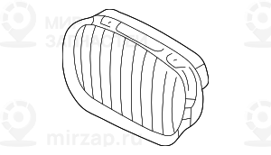 декоративная решетка Л CHROM
 BMW 51138184531