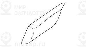 Защитная планка крыла Л Зд SCHWARZ
 BMW 51138208389