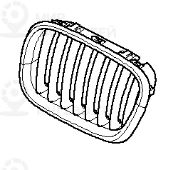 Декоративная решетка л пд
 BMW 51138250051