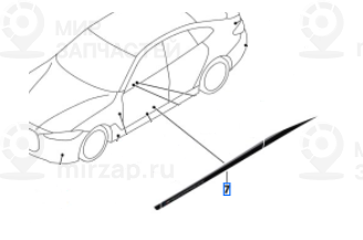 Фолирование Frozen Black Слева/Справа
 BMW 51145A30BB6