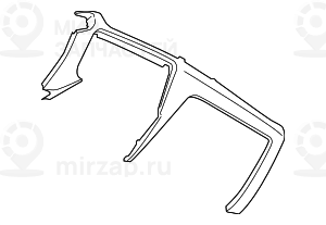 Облицовка панели приборов, ПАС Пд Нж SCHWARZ
 BMW 51162991546