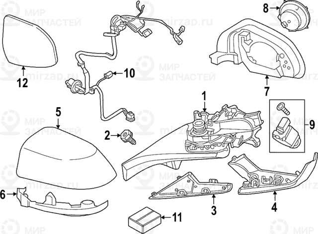 Aussenspiegel Ohne An
 BMW 51165A31367