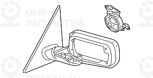 Наружное зеркало с обогревом с памятью Л
 BMW 51167003437
