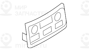 Накладка Зд SCHWARZ
 BMW 51167059924