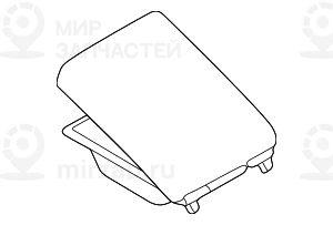 Средний подлокотник, искусственная кожа SCHWARZ
 BMW 51167140687