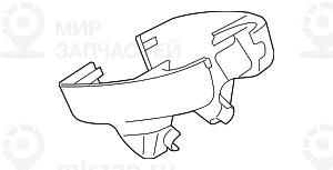 Комплект накладок ножки зеркала SCHWARZ
 BMW 51167161083
