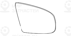 Стекло зеркала плоское л
 BMW 51167174987