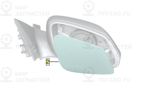 Стекло панорамного зеркала с обогревом П EC
 BMW 51167285006