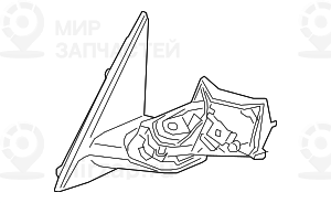 Aussenspiegel Ohne Anbauteile Links
 BMW 51167459787