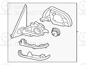 Aussenspiegel Ohne Glas Beheizt Rechts
 BMW 51167477892
