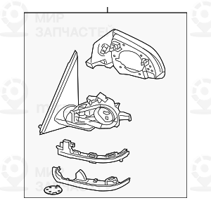 Aussenspiegel Ohne Glas Beheizt Rechts
 BMW 51167477942
